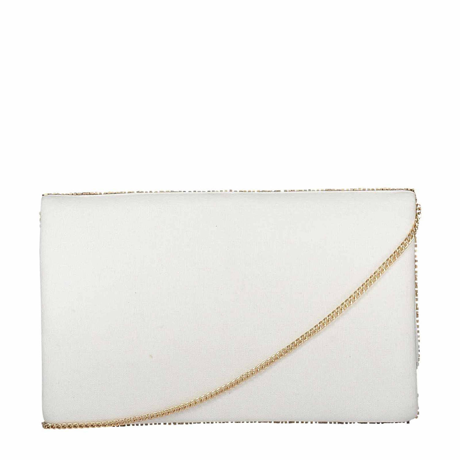 Bulaggi clutch met strass Aztek beige