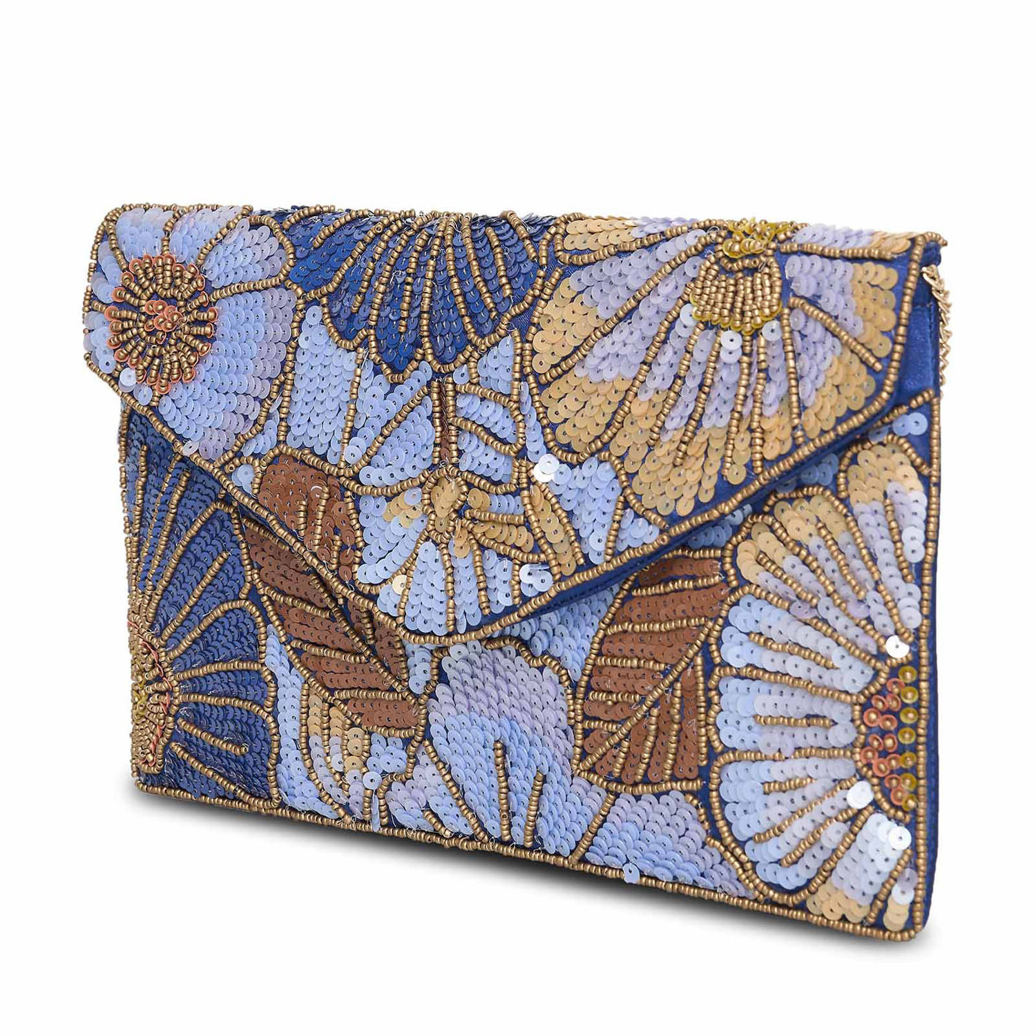 Bulaggi clutch met strass Flower paars