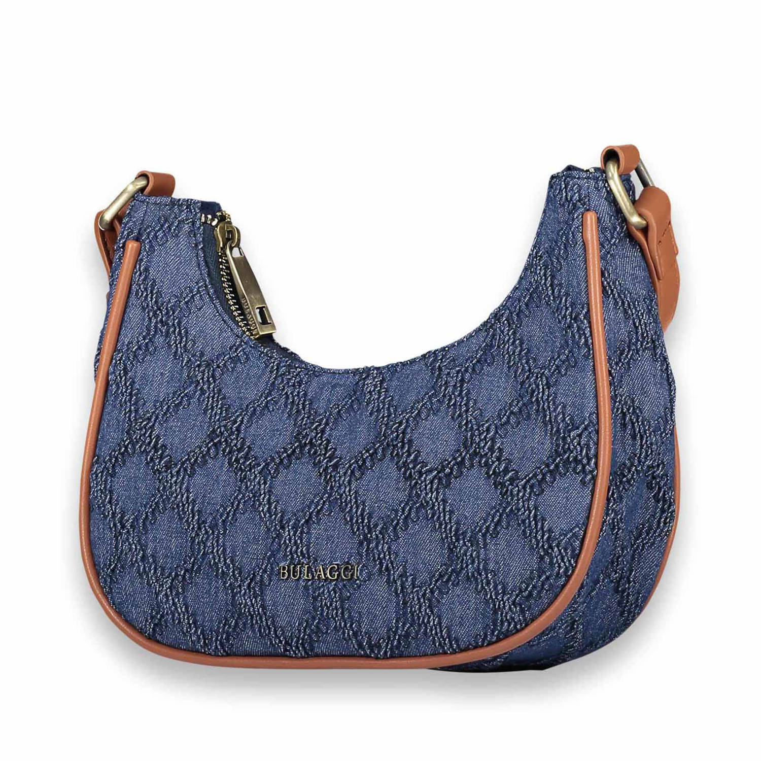 Bulaggi denim crossbody tas Hobo blauw