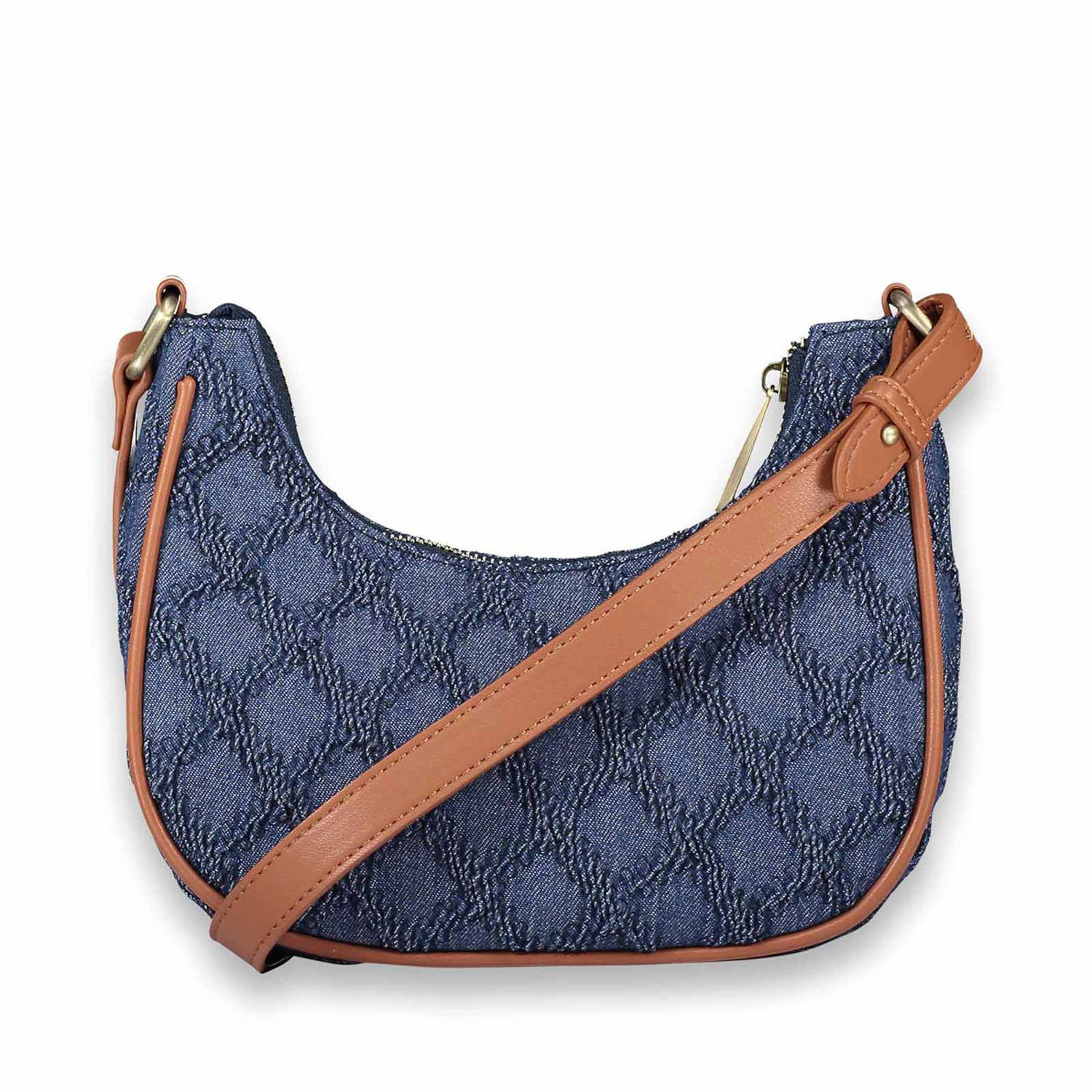 Bulaggi denim crossbody tas Hobo blauw