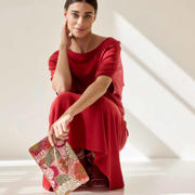 thumbnail: Bulaggi clutch met strass Flower roze