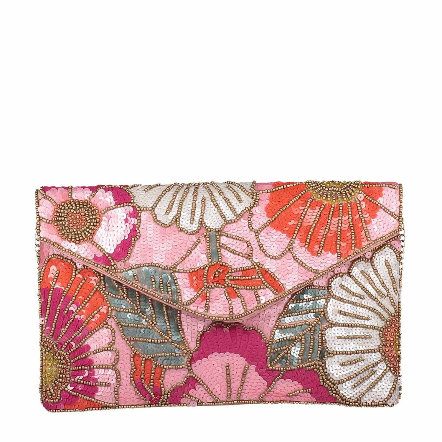 Bulaggi clutch met strass Flower roze