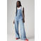 Levi's wide leg tuinbroek light blue denim