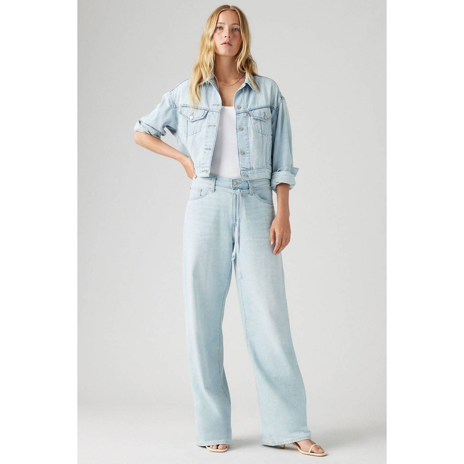 Levi's high waist wide leg jeans
