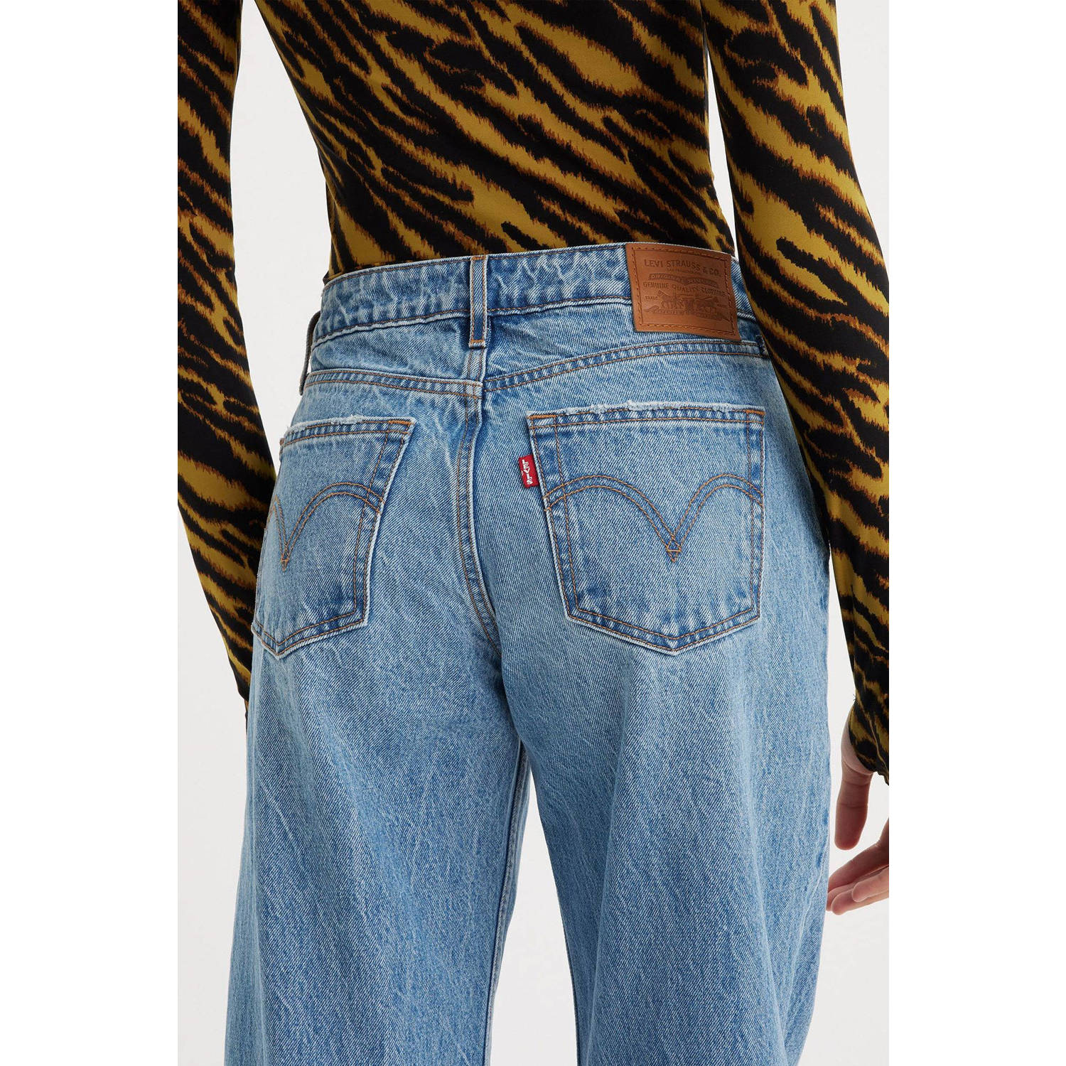 Levi's LOW LOOSE low waist wide leg jeans light blue denim
