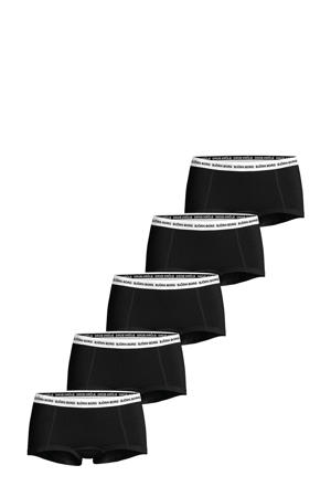 short (set van 5) zwart