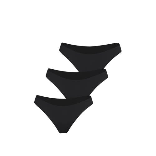 Björn Borg seamless slip (set van 3) zwart afbeelding