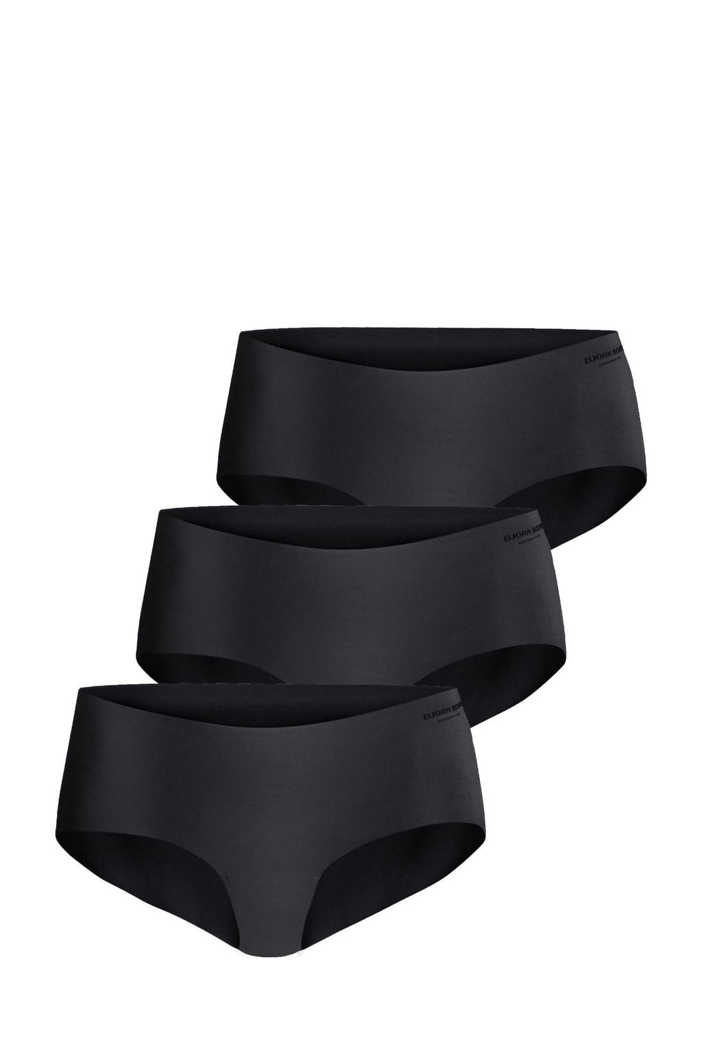 Björn Borg seamless hipster (set van 3) zwart