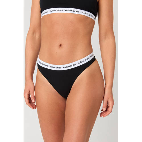 Björn Borg string (set van 3) zwart afbeelding