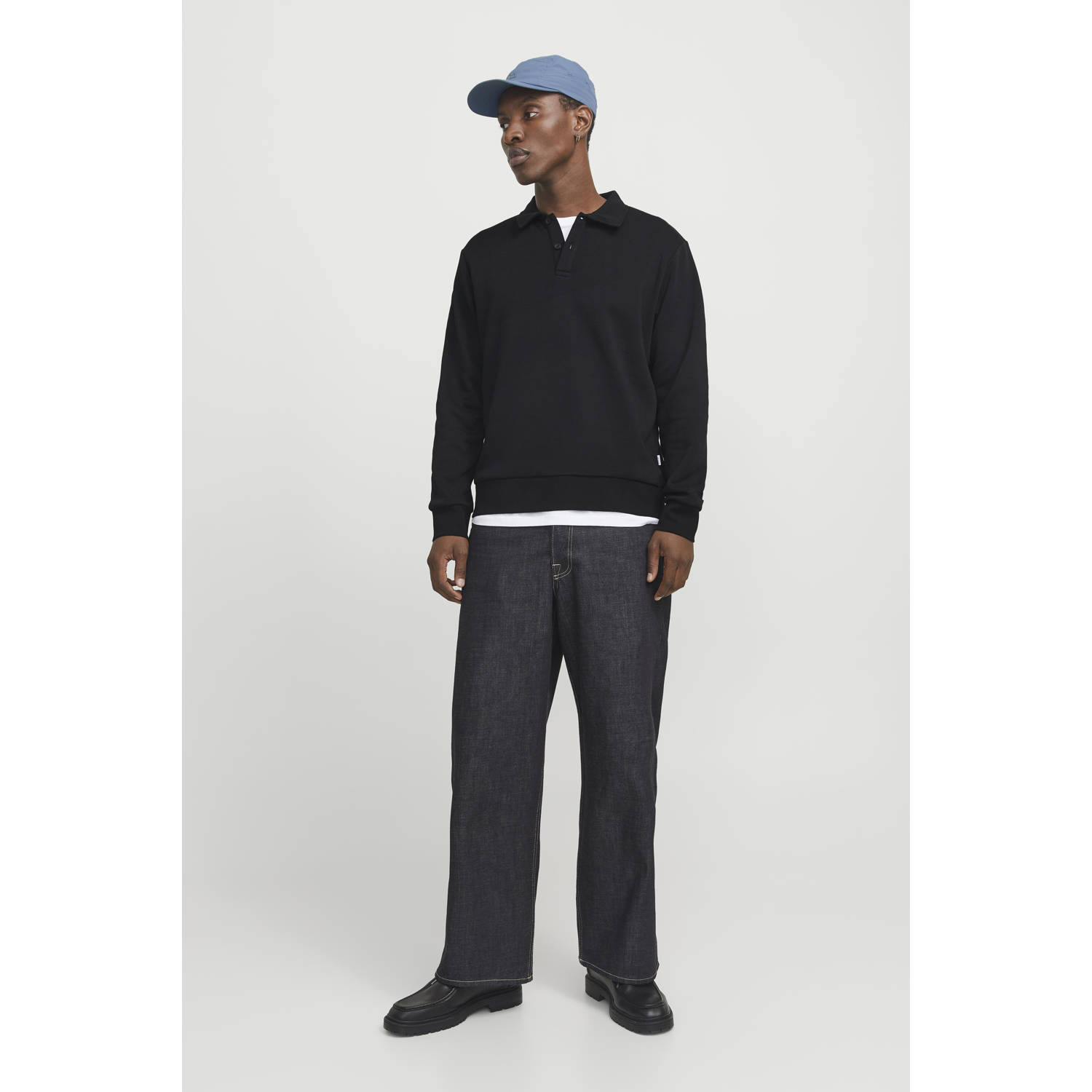JACK & JONES ESSENTIALS sweater zwart