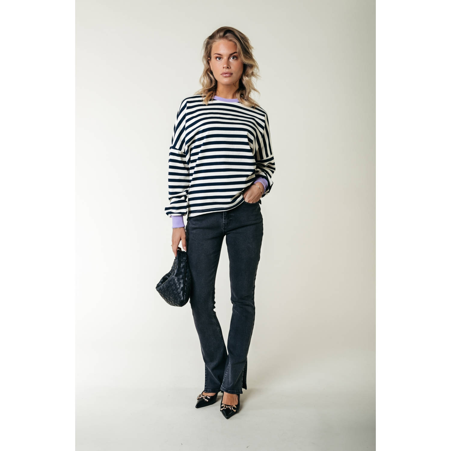 Colourful Rebel sweater donkerblauw