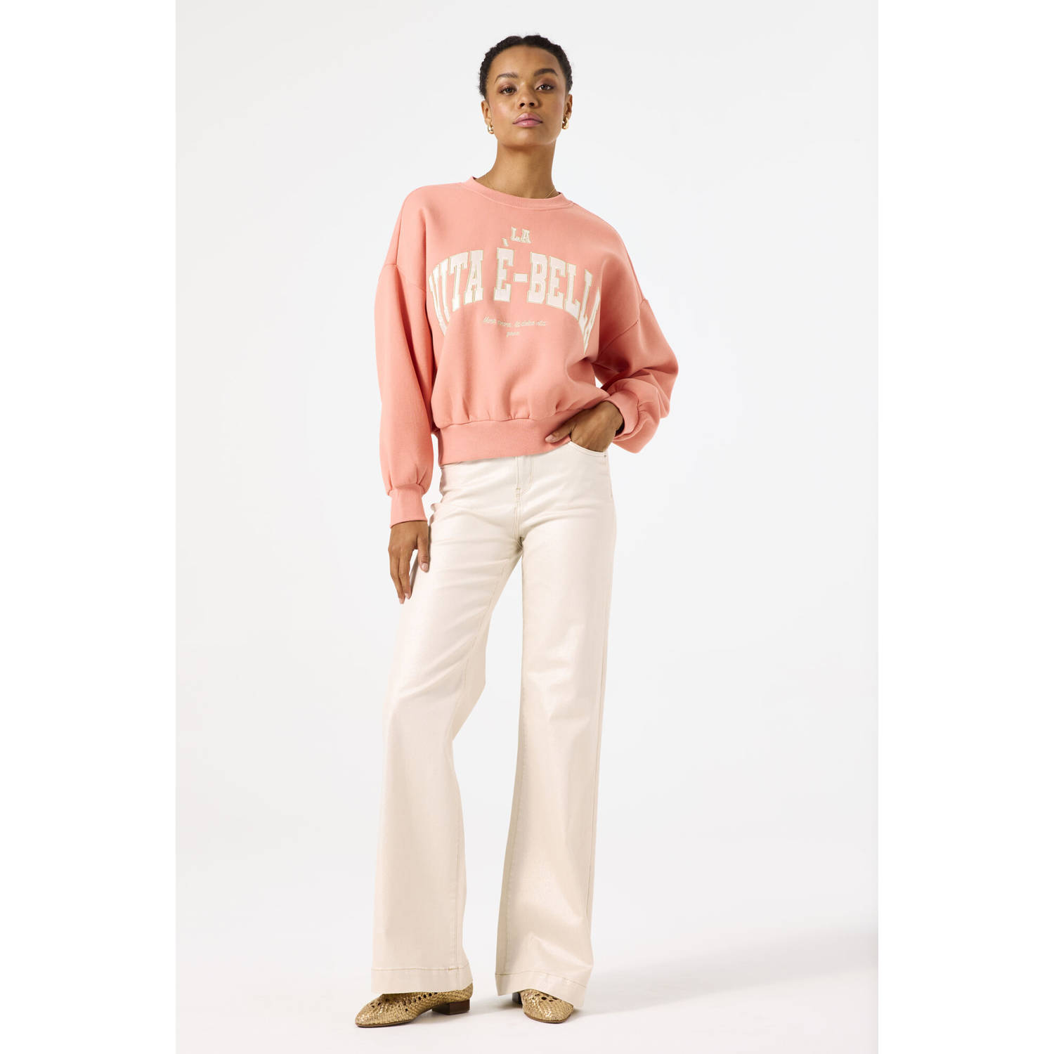 Garcia sweater zalm