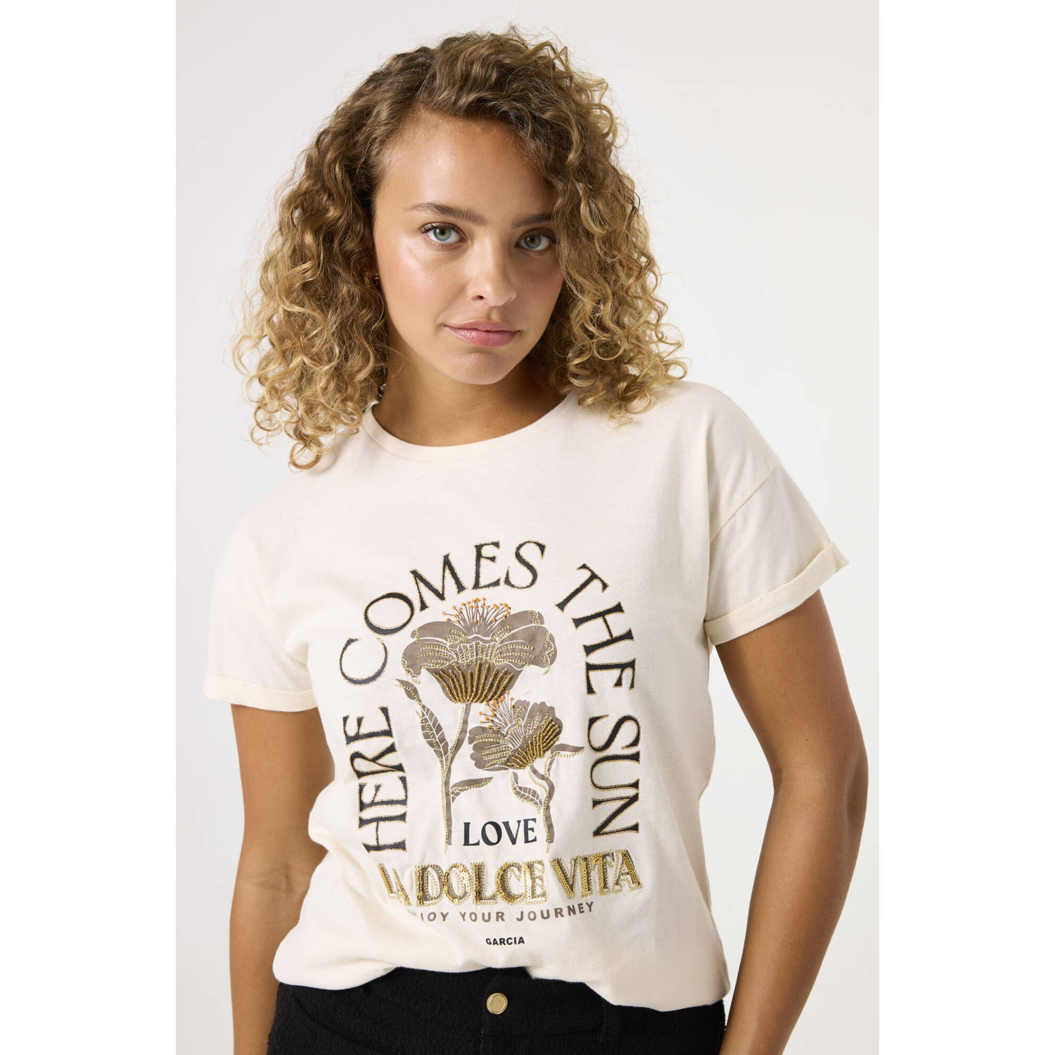 Garcia T-shirt ecru