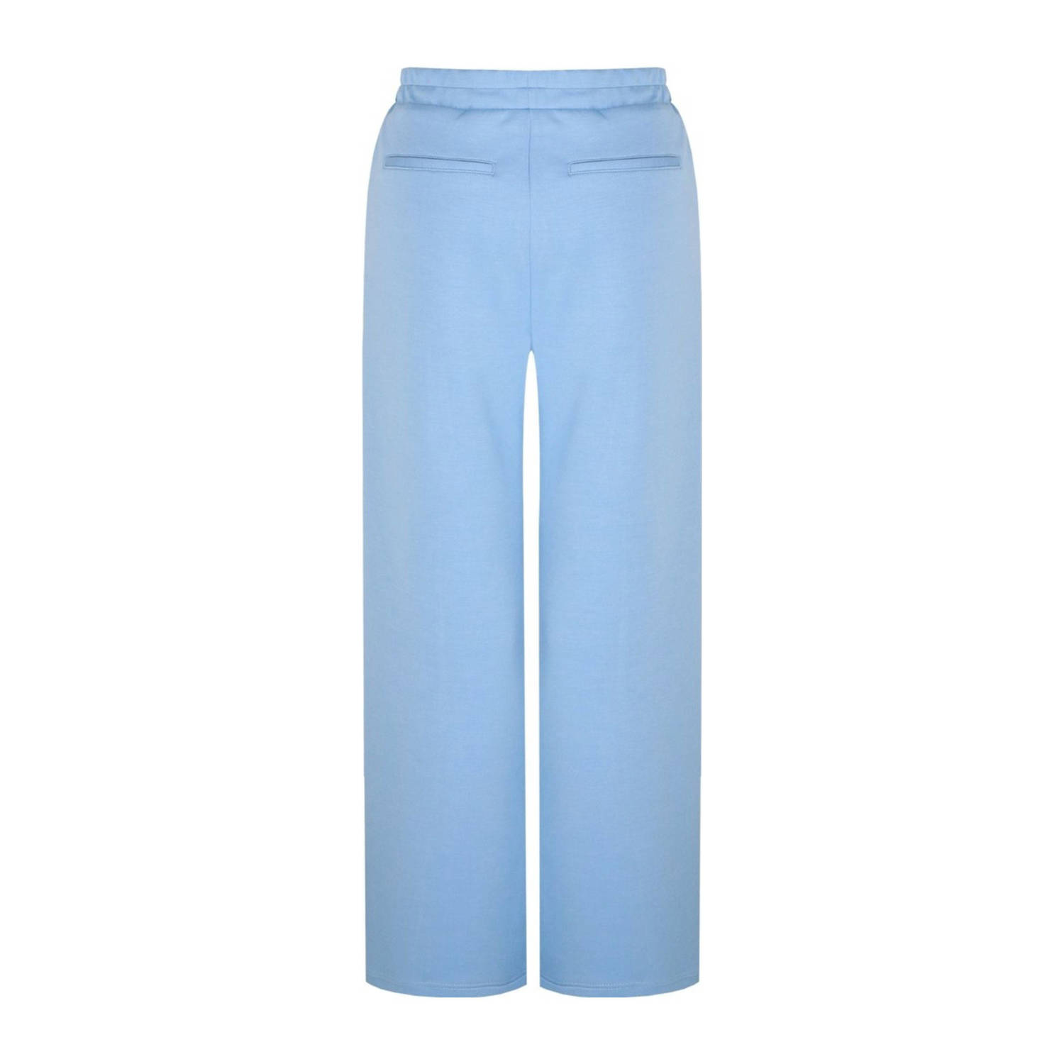 FLURESK wide leg regular waist broek blauw