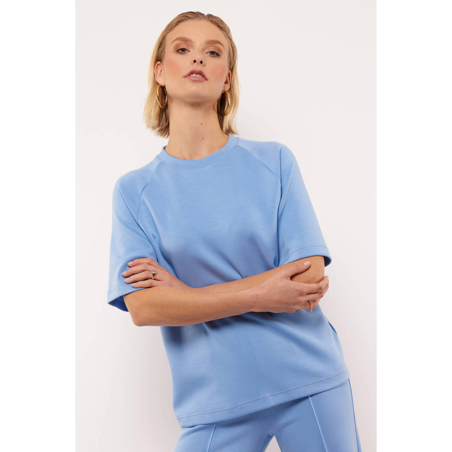 FLURESK T-shirt blauw