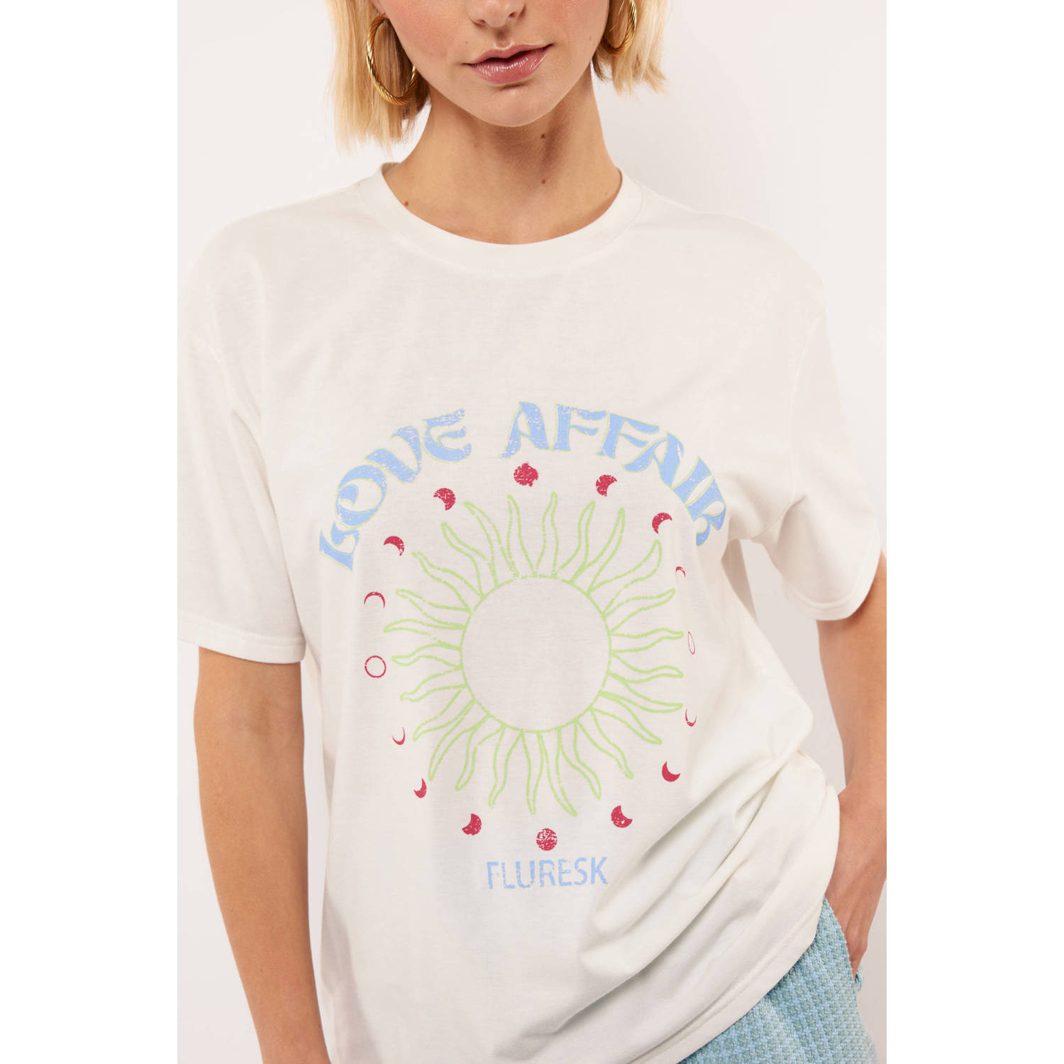 FLURESK T-shirt ecru