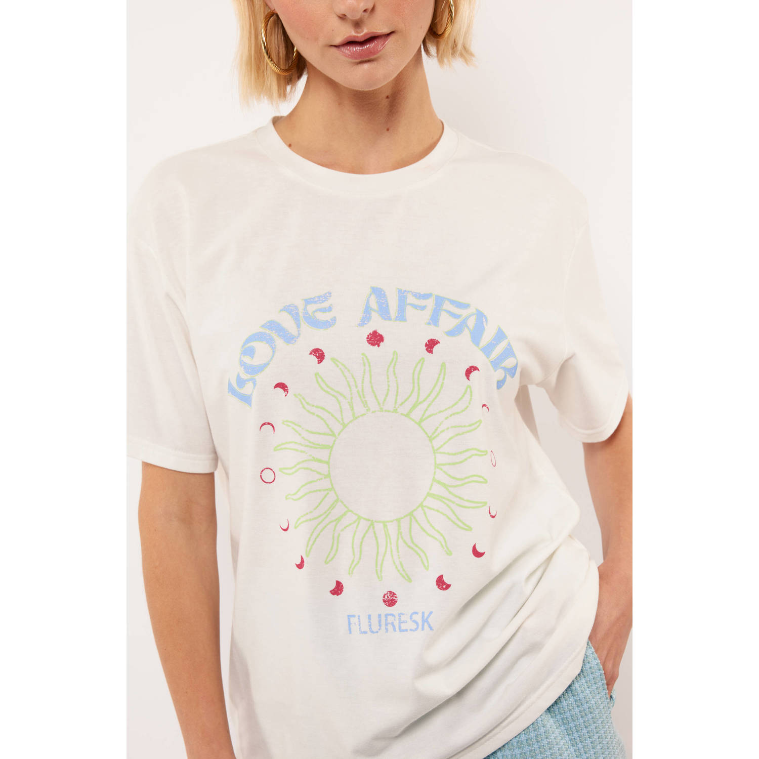 FLURESK T-shirt ecru