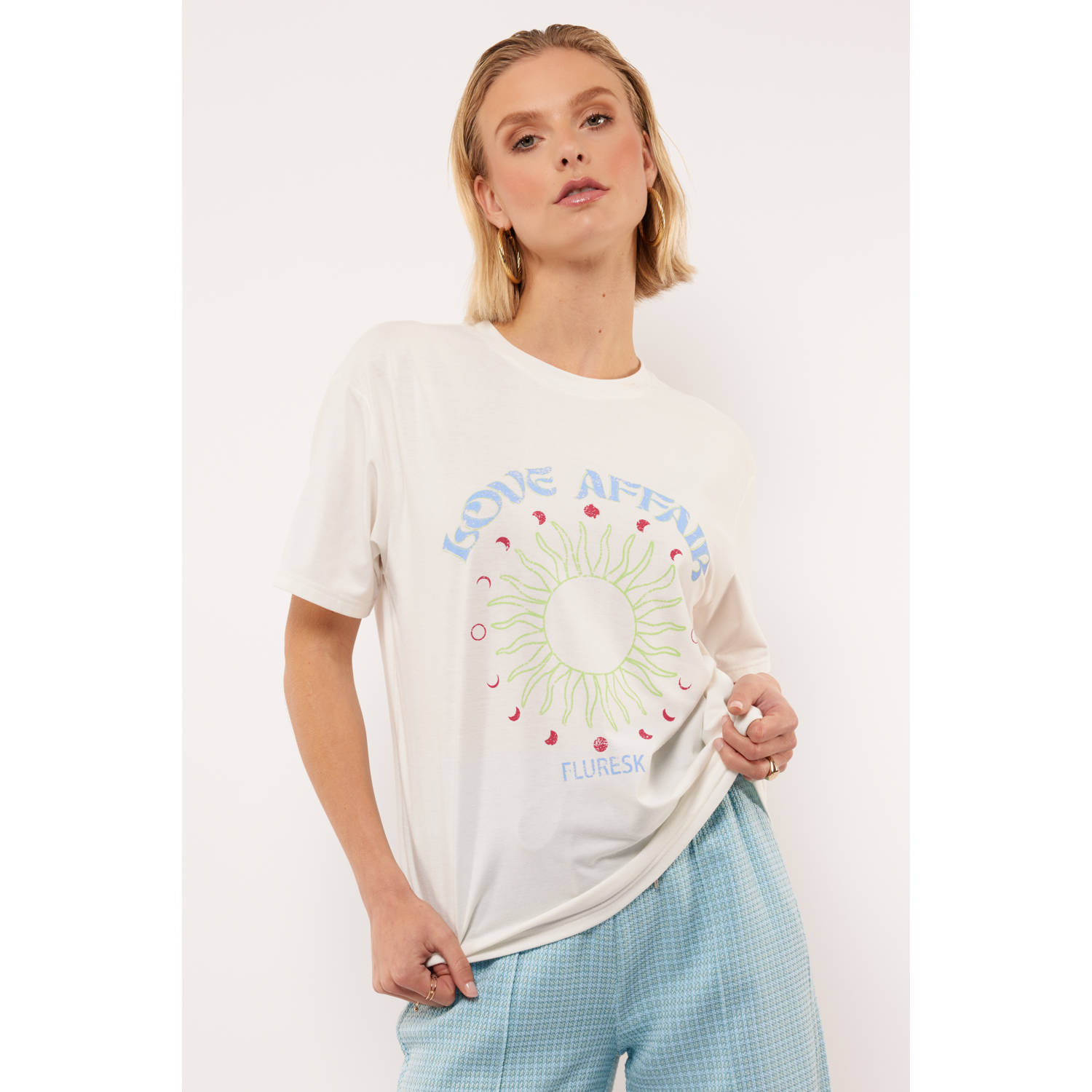 FLURESK T-shirt ecru