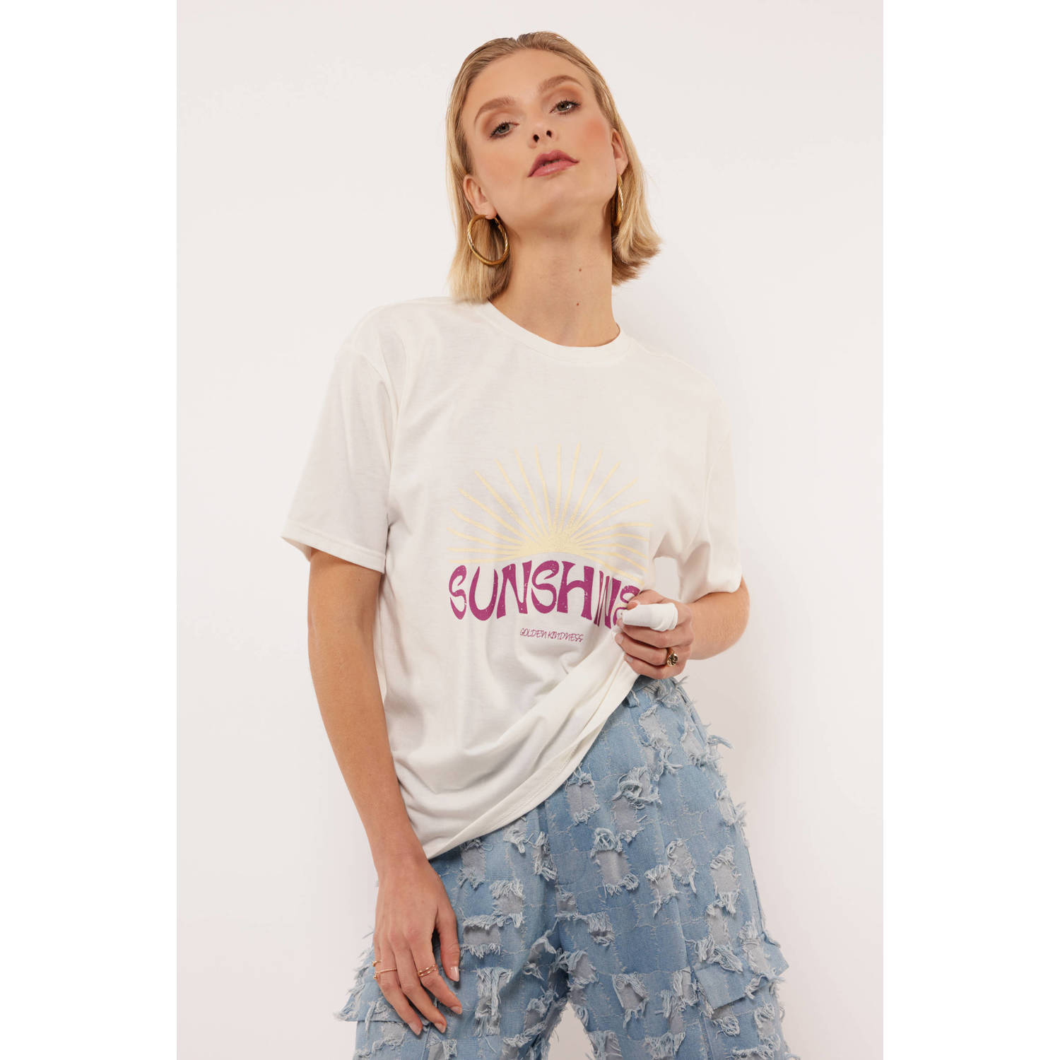 FLURESK T-shirt ecru