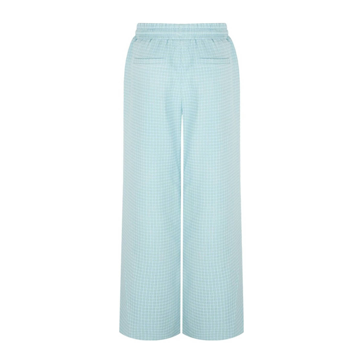FLURESK wide leg regular waist broek blauw