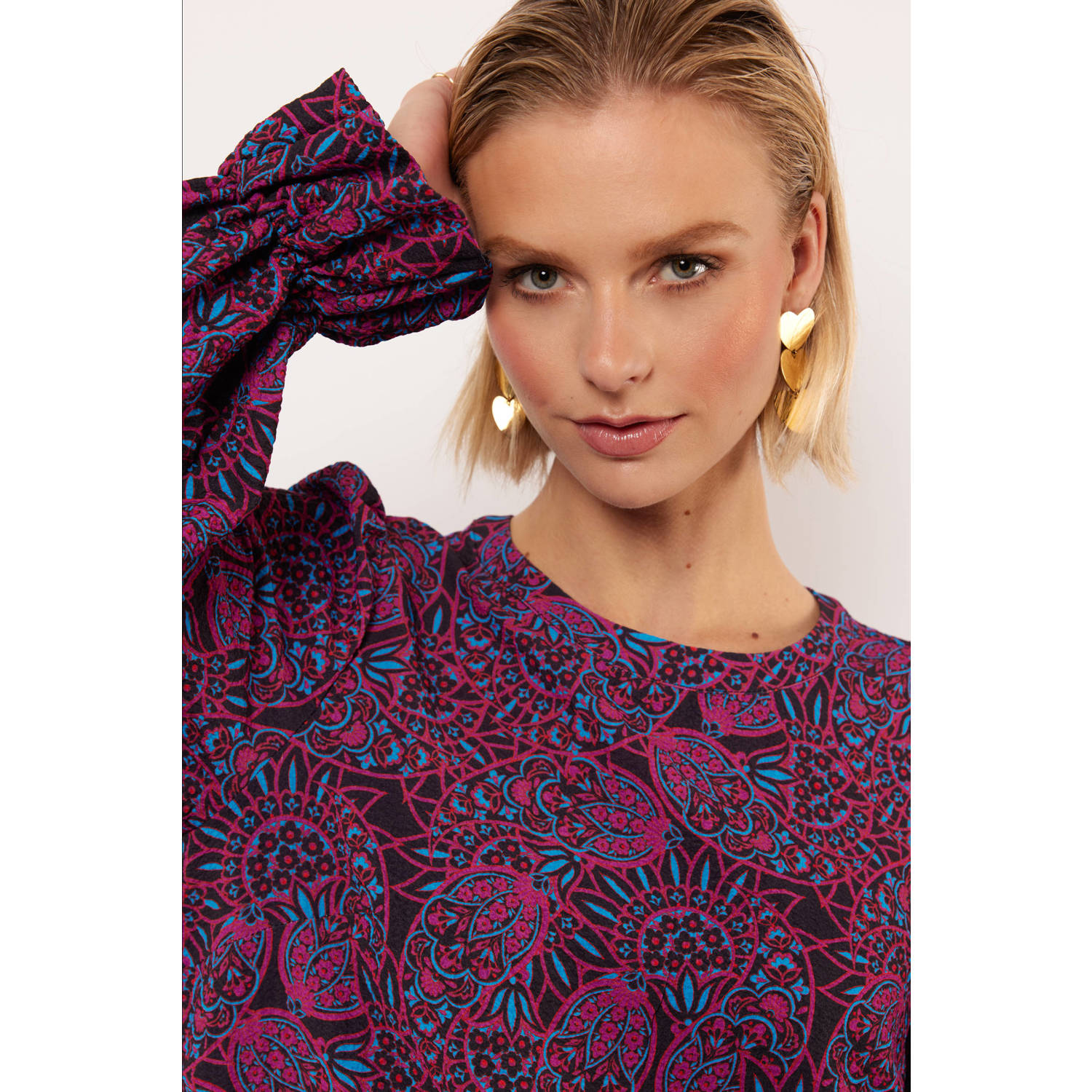 FLURESK blousetop paars