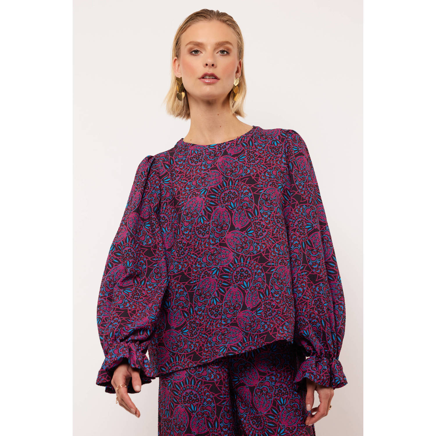 FLURESK blousetop paars