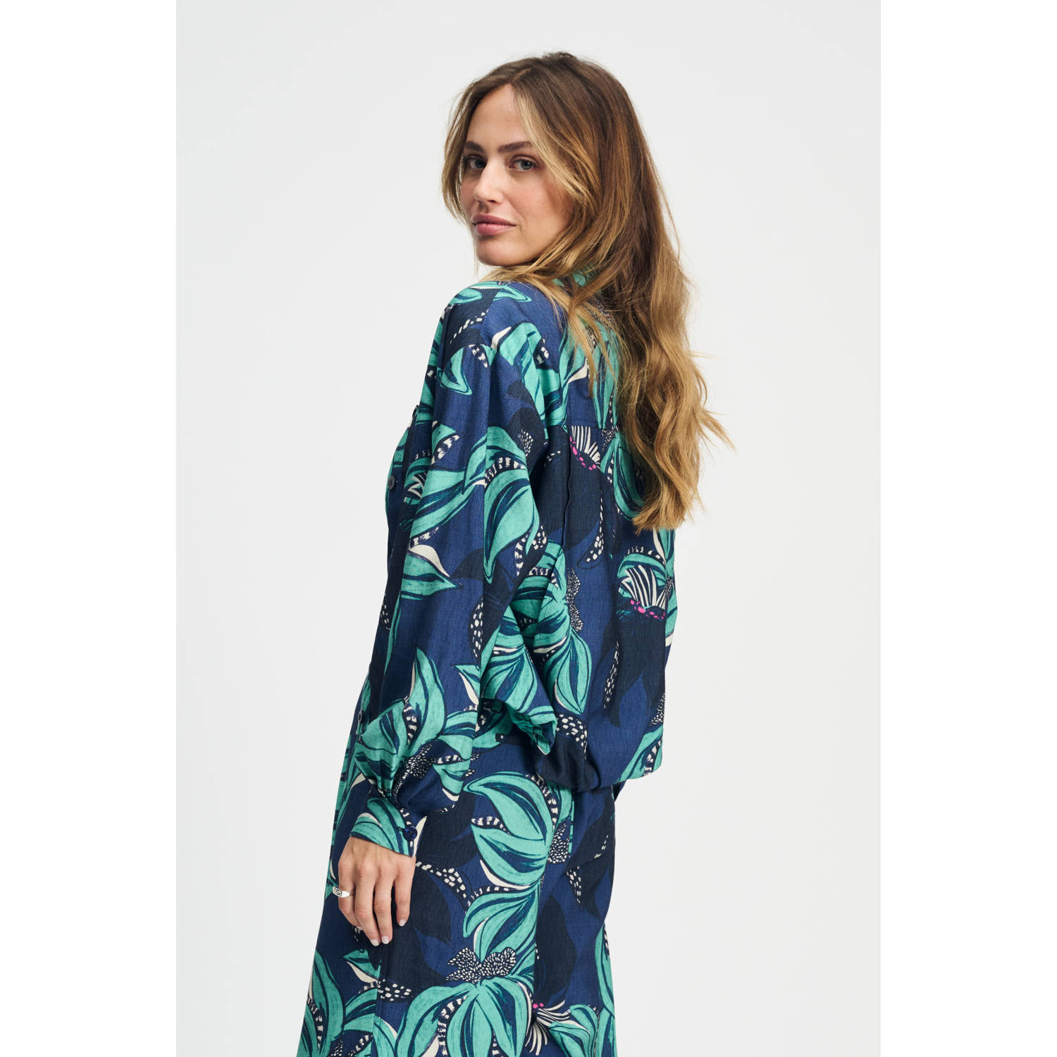 POM Amsterdam blouse donkerblauw