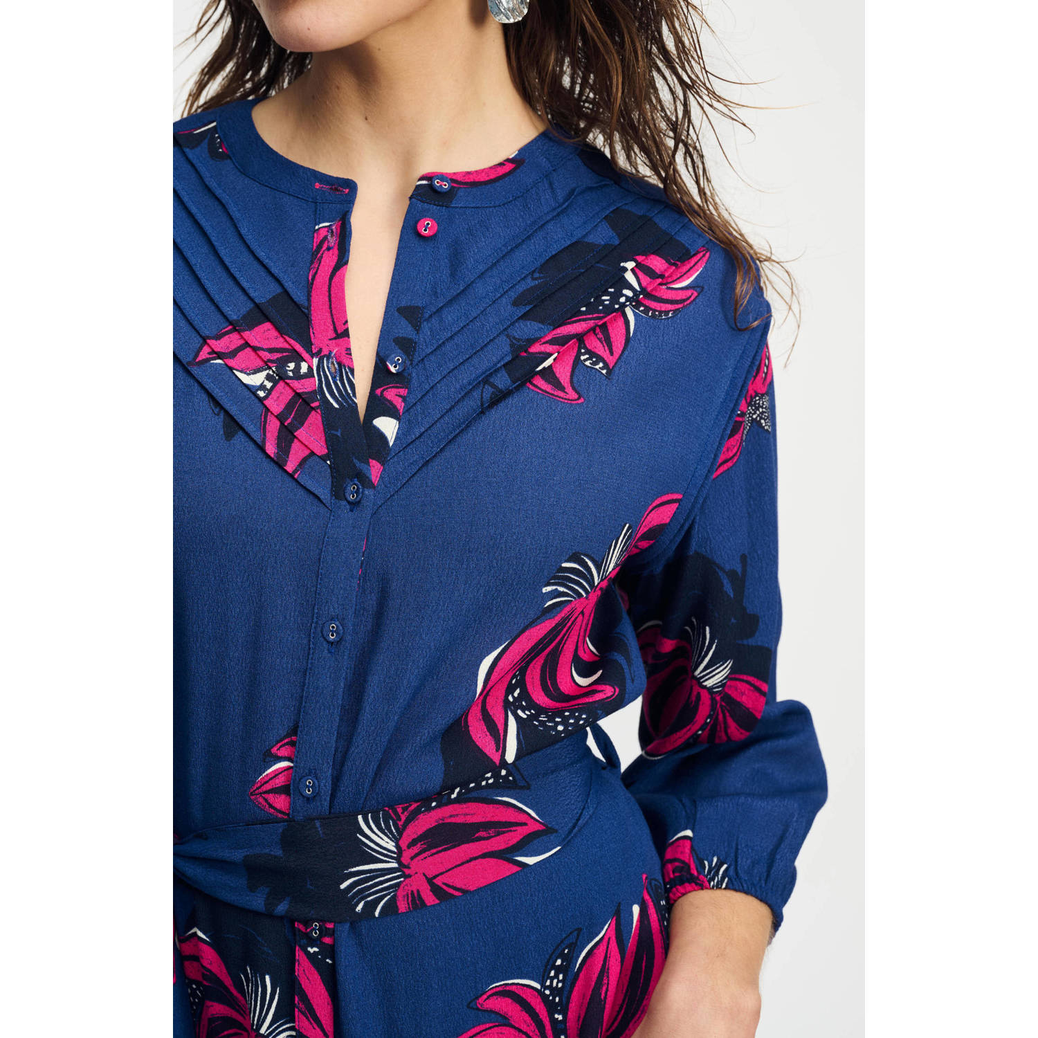 POM Amsterdam blousejurk blauw