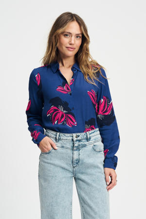 blouse blauw