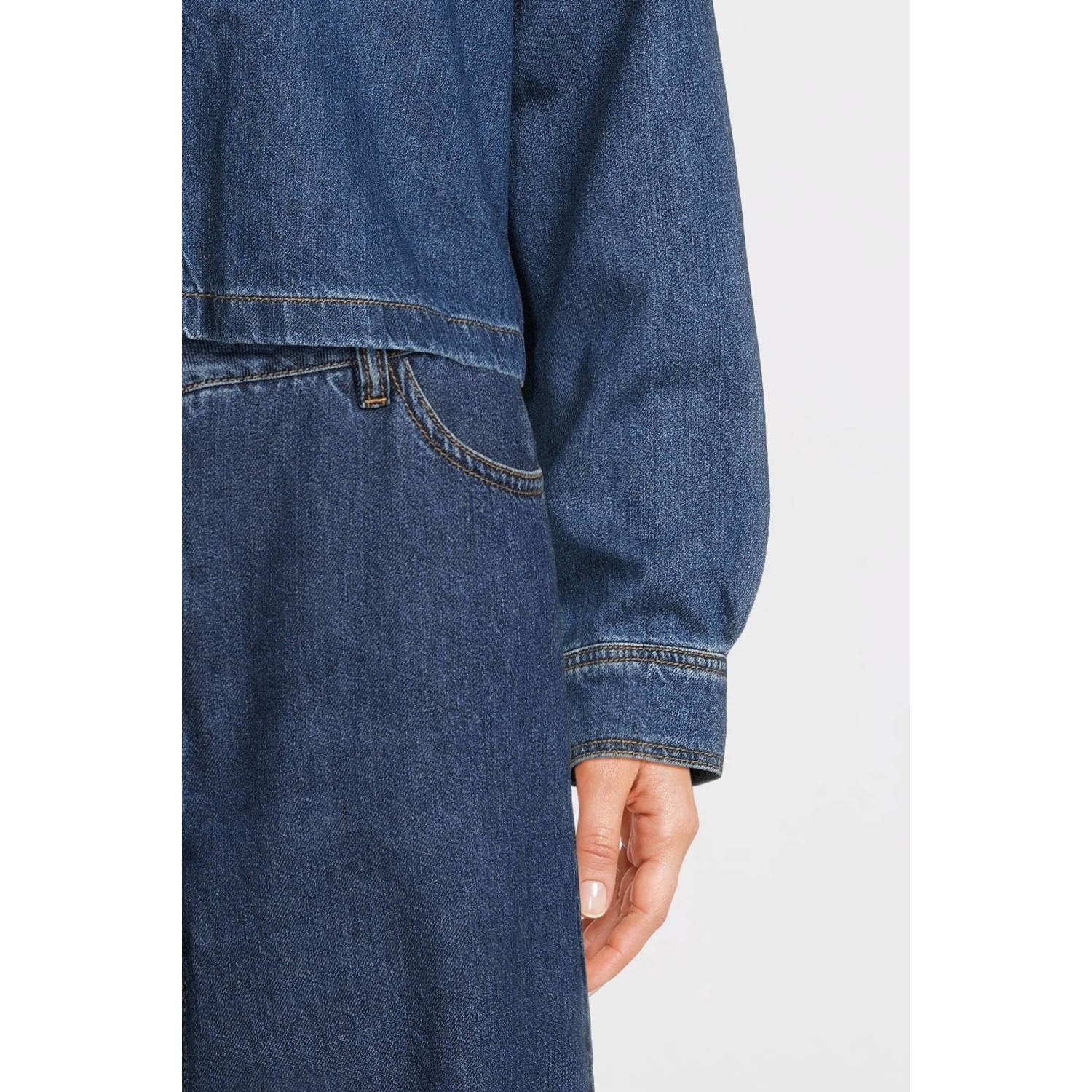 MSCH Copenhagen blouse medium blue denim