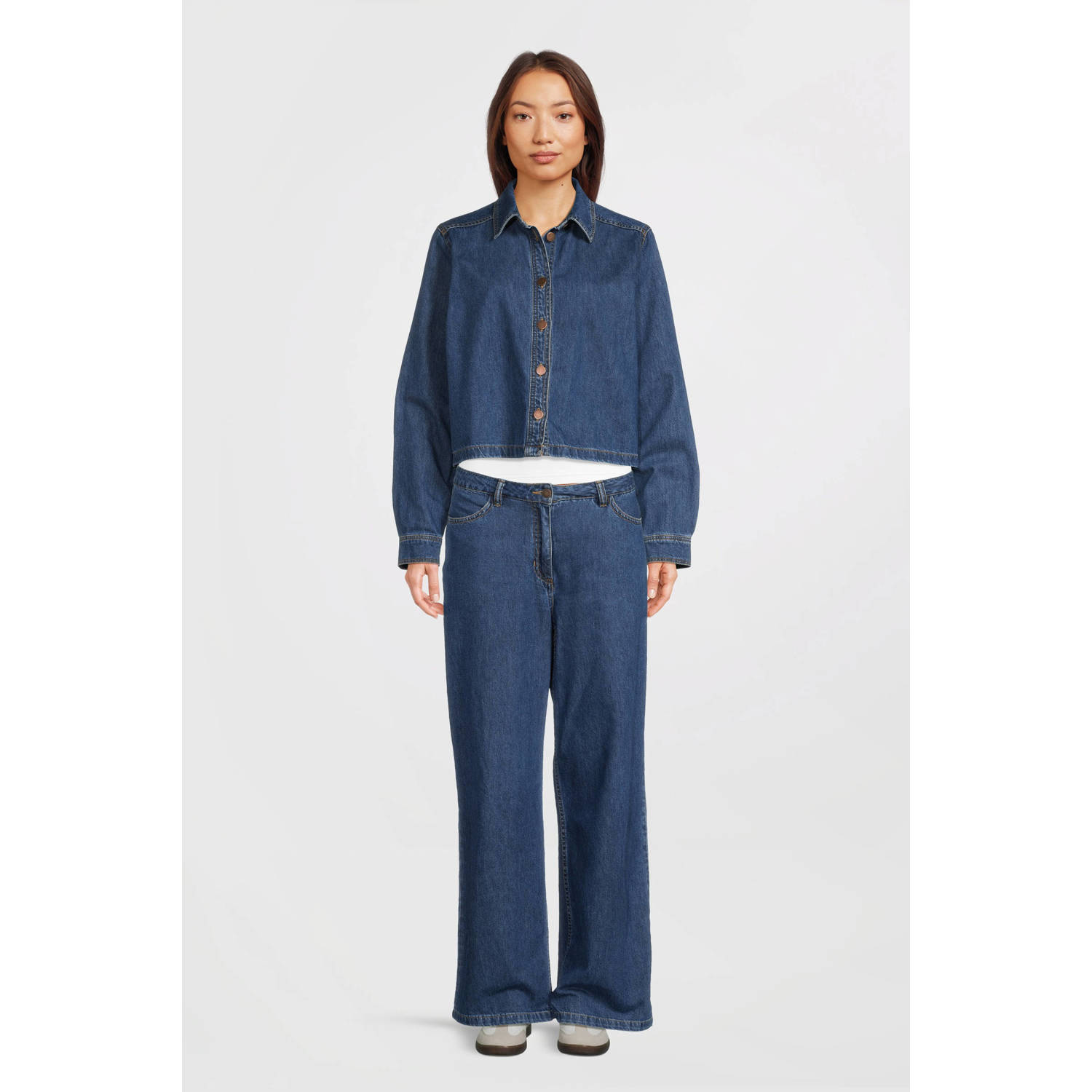MSCH Copenhagen blouse medium blue denim