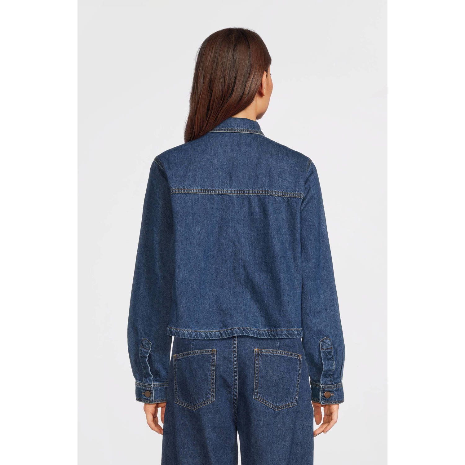 MSCH Copenhagen blouse medium blue denim
