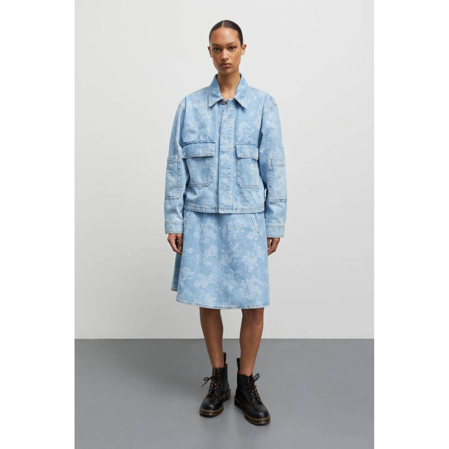 Mads Nørgaard Oversized Denim Jack Light Denim Blue Dames