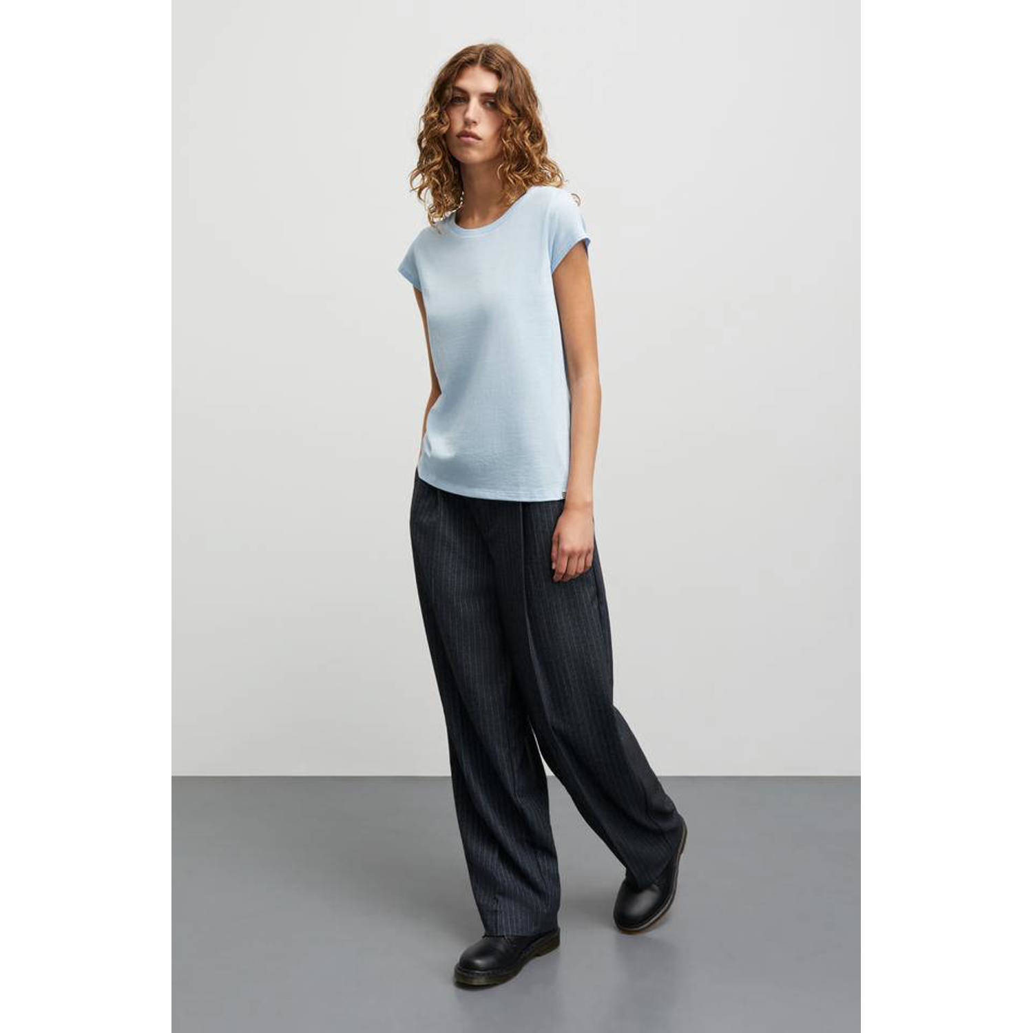Mads Nørgaard Cashmere Blue Teasy Top Blue Dames