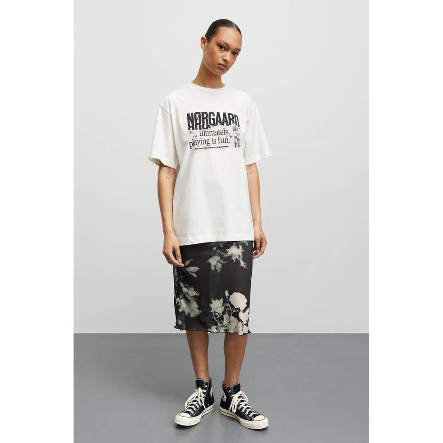 MADS NØRGAARD COPENHAGEN T-shirt wit