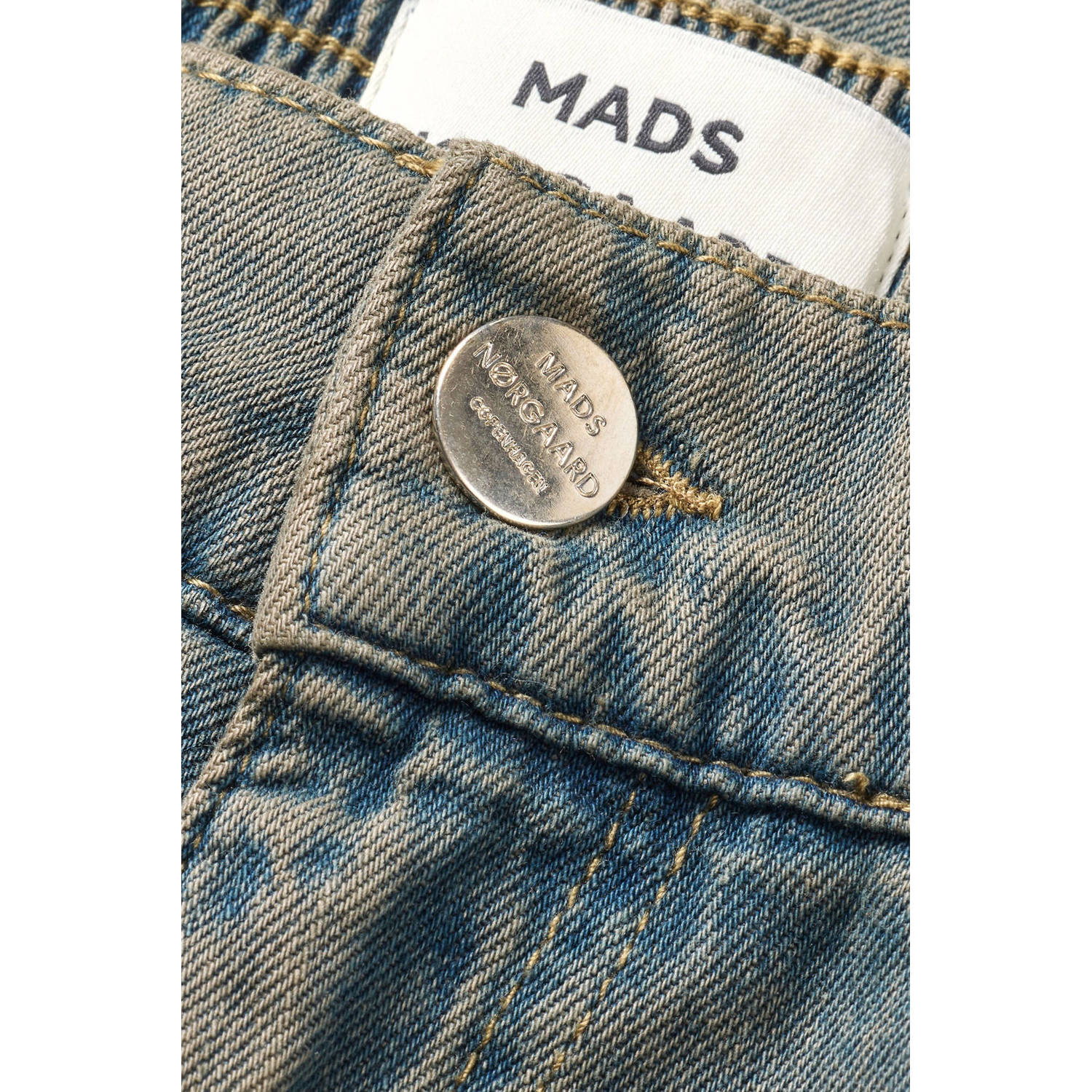 MADS NØRGAARD COPENHAGEN regular waist medium blue denim