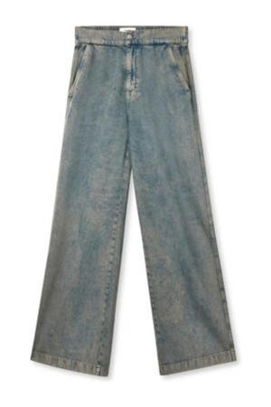 regular waist medium blue denim