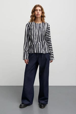 blouse marineblauw