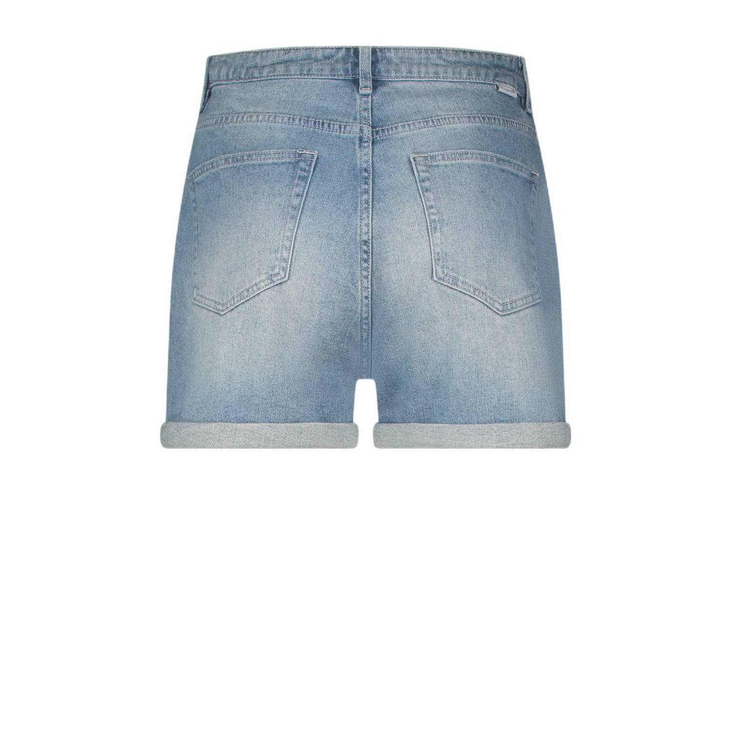 Circle of Trust regular high waist denim short light blue denim