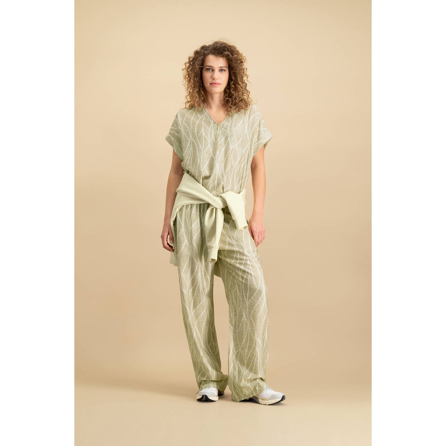 Circle of Trust regular waist casual broek lichtkaki