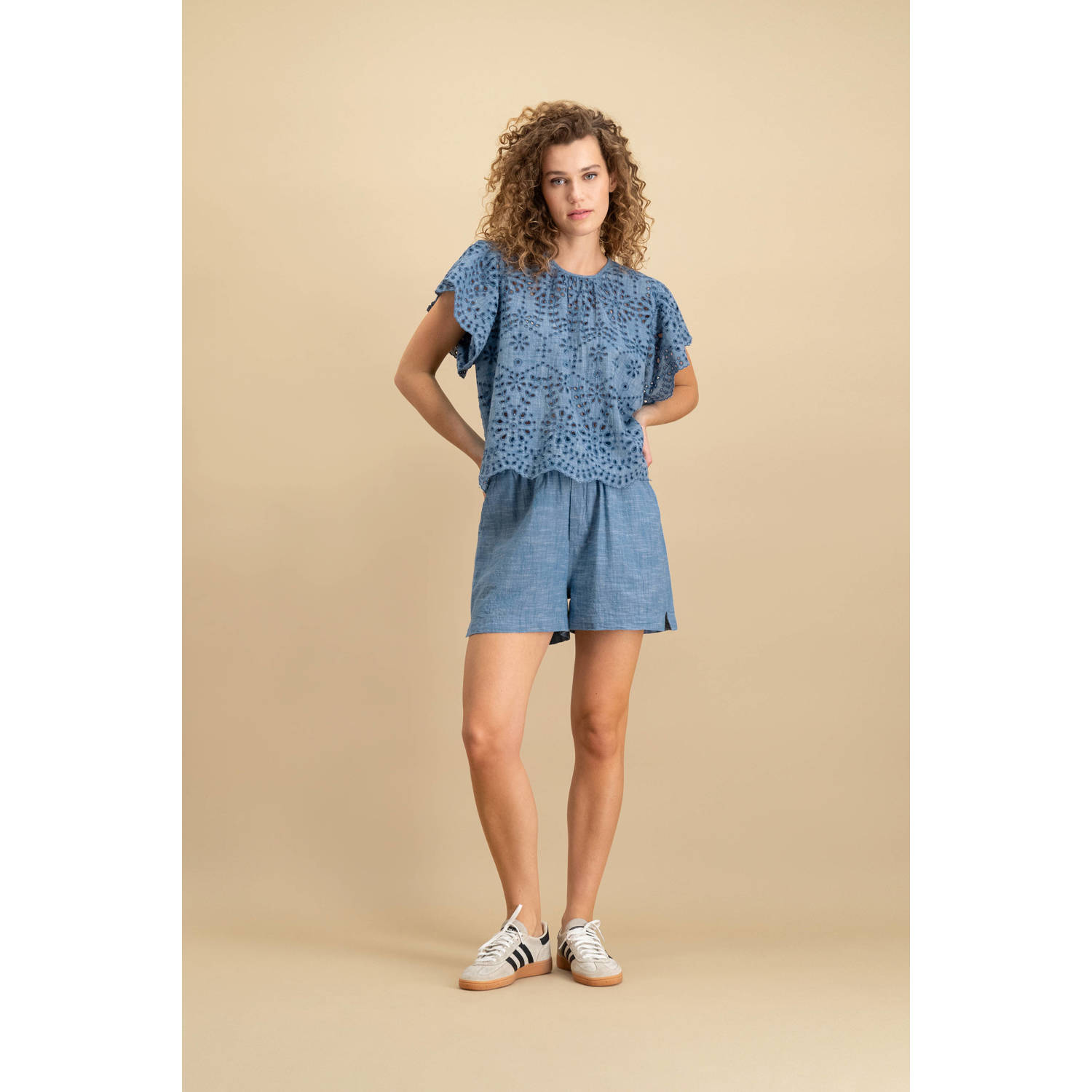 CIRCLE OF TRUST Dames Jeans Gaby Short Lichtblauw