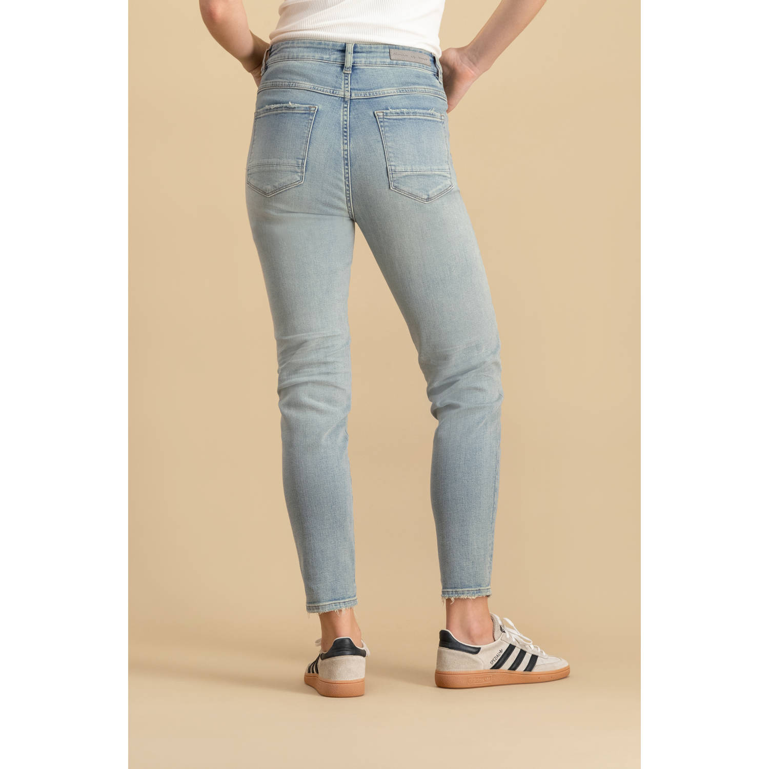 Circle of Trust regular waist slim fit jeans light blue denim