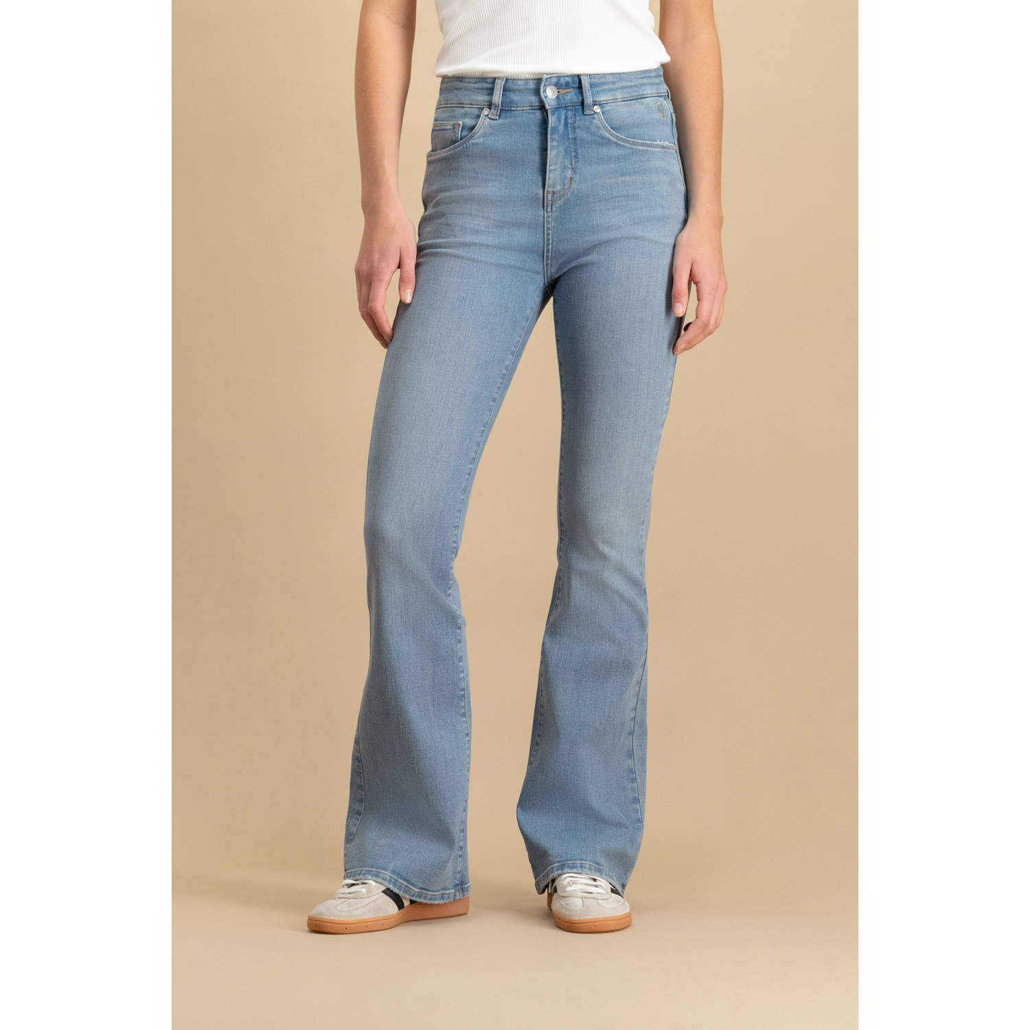 Circle of Trust high waist flared jeans light blue denim