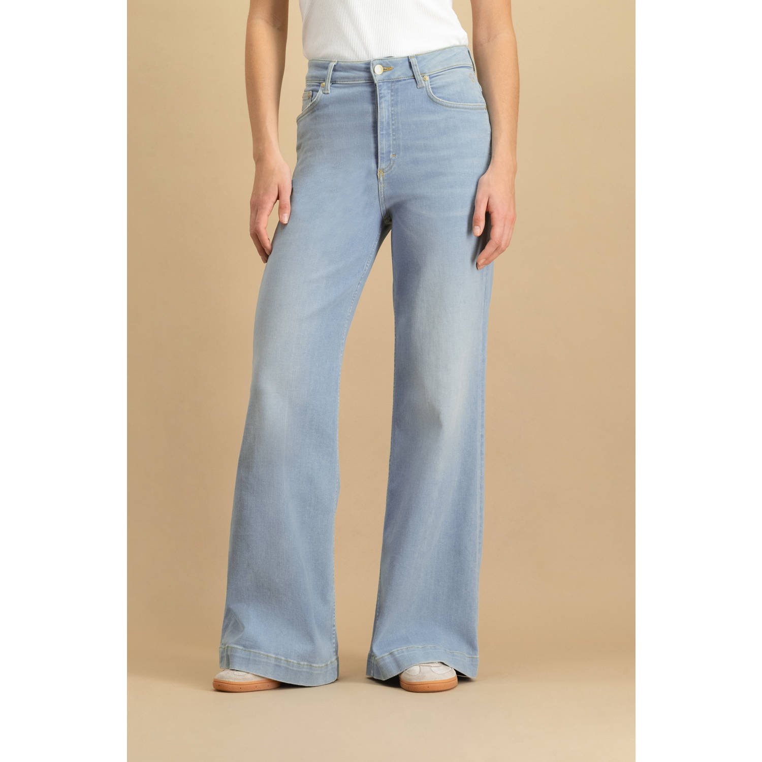 Circle of Trust high waist flared jeans light blue denim
