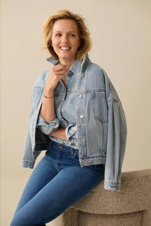 spijkerjas medium blue denim