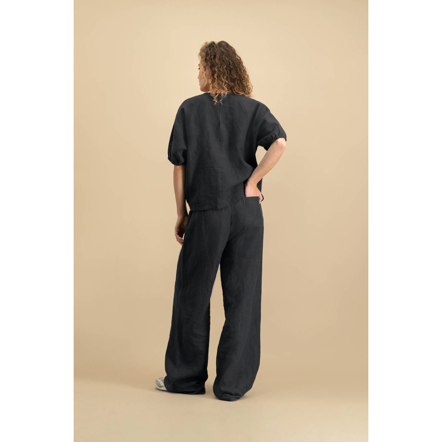 Circle of Trust regular waist casual broek grijs