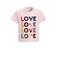 Orange Stars T-shirt met pailletten roze