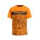 Orange Stars T-shirt met graffiti print oranje