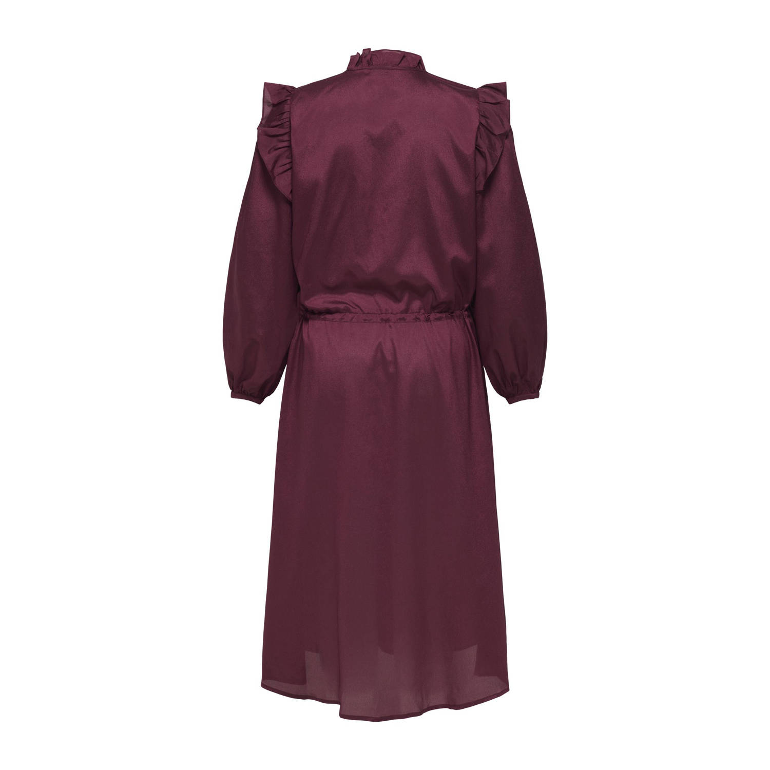ONLY CARMAKOMA midi jurk donkerrood