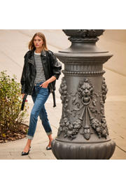 thumbnail: MAC regular waist straight leg jeans medium blue denim